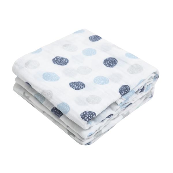 Imagem de Cueiro Swaddle Papi Soft Estampado 80Cm X 80Cm Contem 03 Un