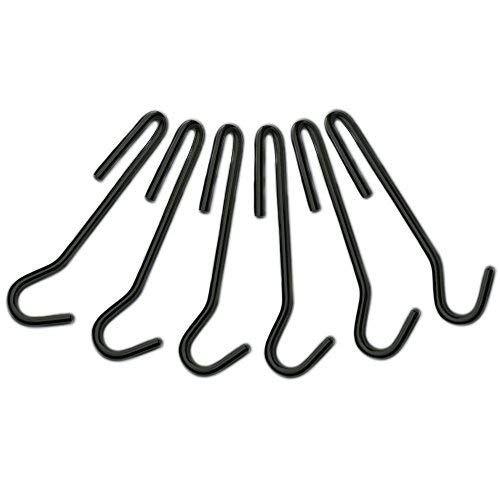 Cuisinart Chef's Classic Cookware Universal Pot Rack Hooks, Matte Black, Set of 6 Imagem de Cuisinart Chef's Classic Cookware Universal Pot Rack Hooks, Matte Black, Set of 6