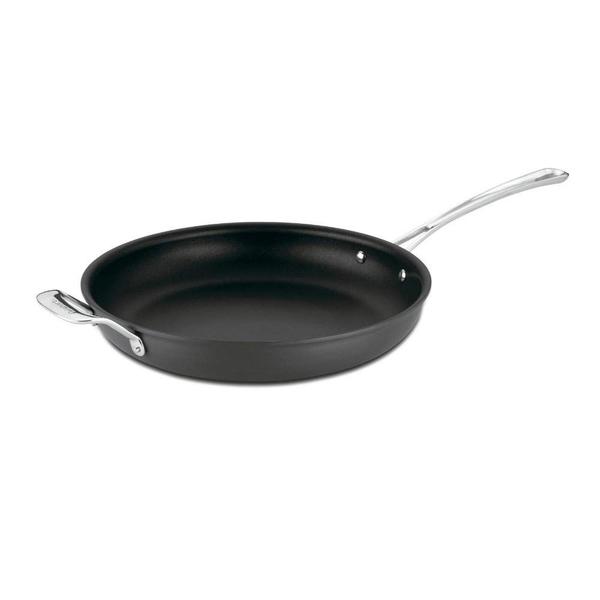 Imagem de Cuisinart Contorno Hard Anodized 12 Polegadas Frigideira Aberta com Alça auxiliar, Preto