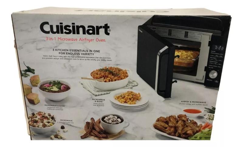 Imagem de Cuisinart Forno Microondas Com Airfry 3 Em 1 - 1500W Preto