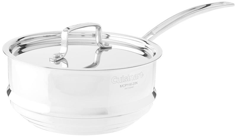 Imagem de Cuisinart MCP116-20N MultiClad Pro Frigideira Inox, 20 cm, Vaporizador Universal c/Capa