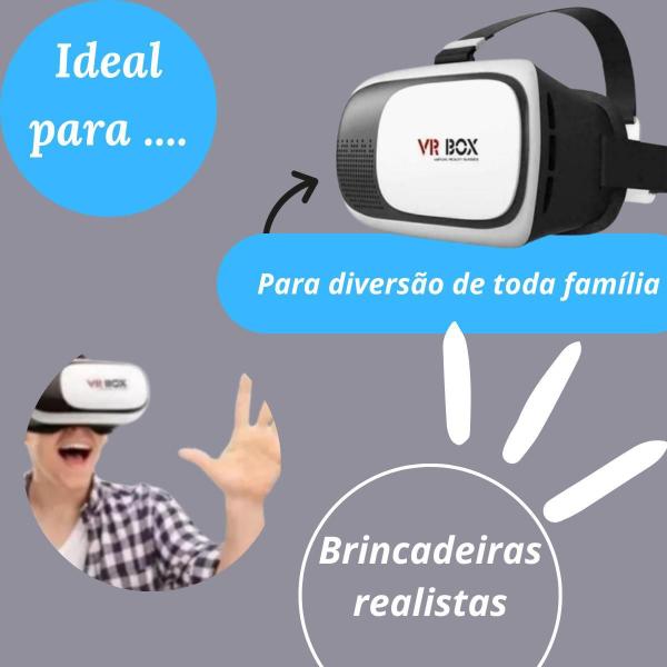 Imagem de Culos Vr Box - Realidade Virtual 3D + Controle Branco