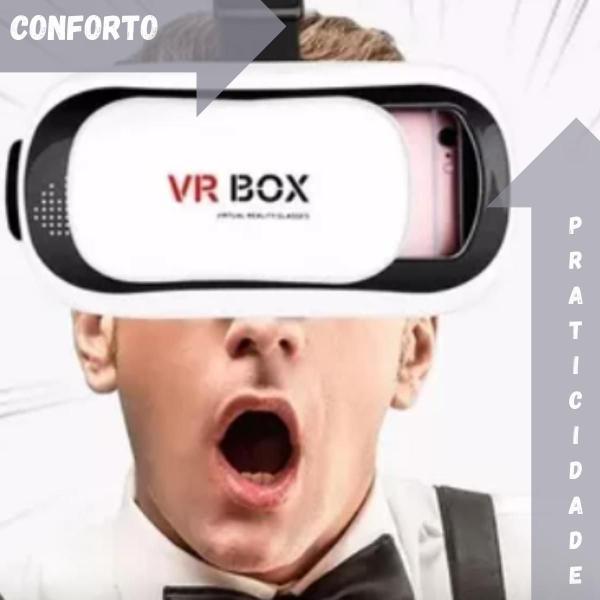 Imagem de Culos Vr Box - Realidade Virtual 3D + Controle Branco