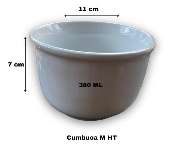 Imagem de Cumbuca 380 Ml Tigela Porcelana Sopa Molho Açaí E Caldo 2 Un