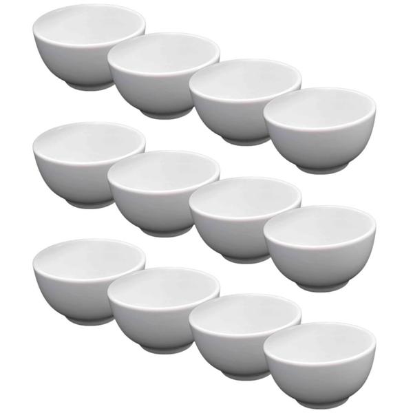 Imagem de Cumbuca 500ml Tigela Bowl Porcelana Branca 2 Linha Japonesa Sopa Caldo Feijoada Farofa Vinagrete Sobremesa Açaí Consume 