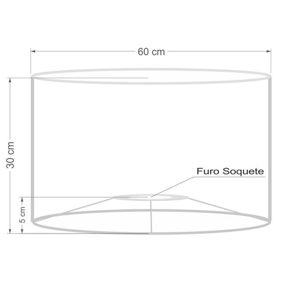 Imagem de Cúpula abajur cilíndrica cp-8028 Ø60x30cm verde folha