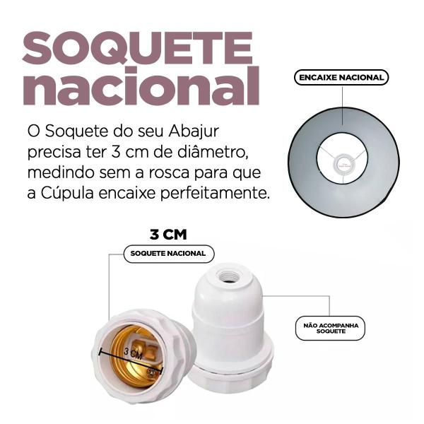 Imagem de Cúpula De Algodão Para Abajur 20A