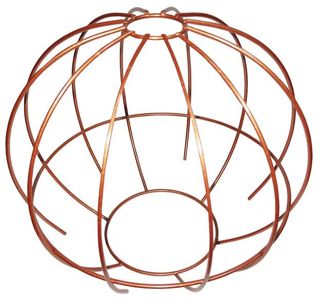 Cupula de Aramado Spider Cobre Para Pendentes e Abajures P - Jota Iluminação Ind e Com Imagem de Cupula de Aramado Spider Cobre Para Pendentes e Abajures P