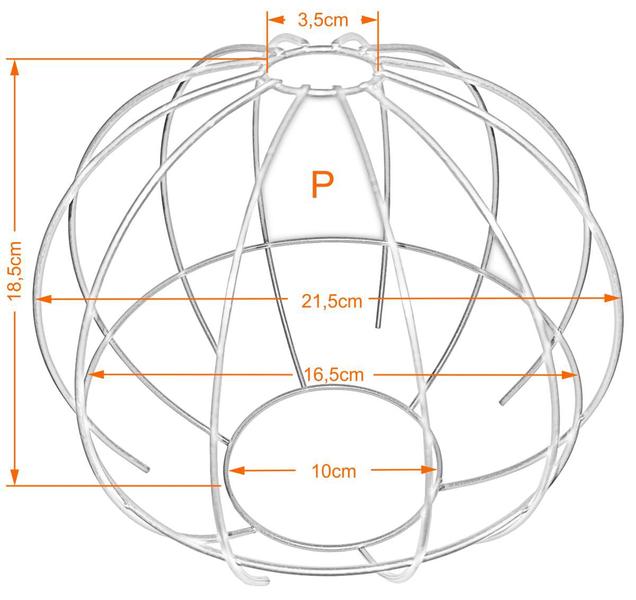 Imagem de Cupula de Aramado Spider Preto Para Pendentes e Abajures P