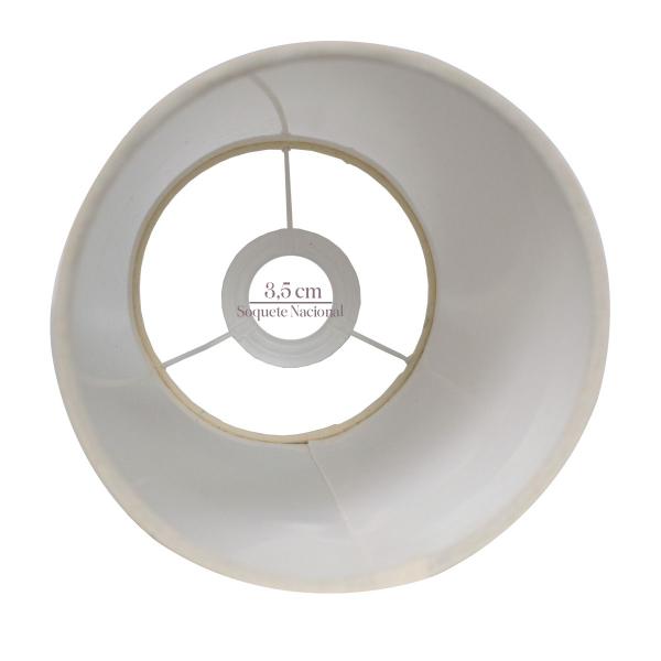 Imagem de Cúpula para Abajur lustre luminaria Tubo 40x15x15  Tecido Algodão Soquete 3,5cm Ref 90