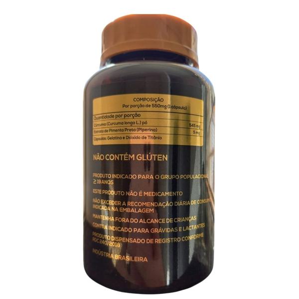 Cur cuma Com Pimenta Preta - 60 caps - Sollo Nutrition Imagem de Cur cuma Com Pimenta Preta - 60 caps - Sollo Nutrition