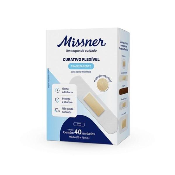 Curativo Adesivo Flexível Transparente Novo (MISSNER) - Kit 10 Caixas Imagem de Curativo Adesivo Flexível Transparente Novo (MISSNER) - Kit 10 Caixas