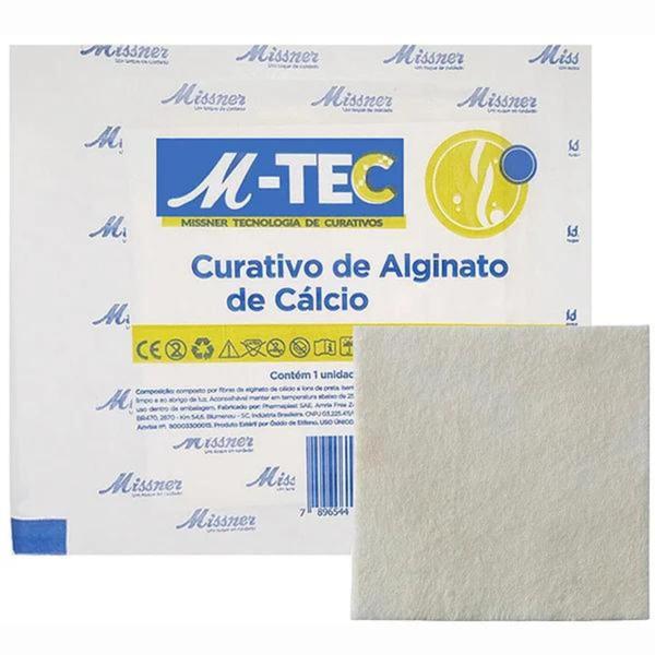 Imagem de Curativo Alginato Calcio M-TEC Para Feridas 10x10cm - 1 Unidade