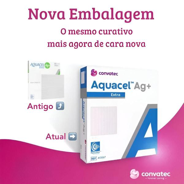 Imagem de Curativo Aquacel AG 15X15CM Caixa Com 5 Unidades Convatec