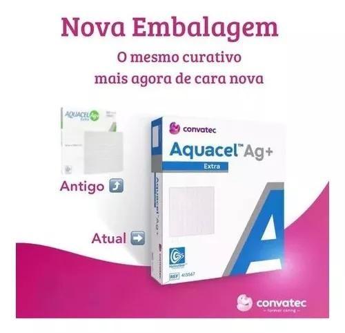 Imagem de Curativo aquacel ag+ ex 10x10cm cx. c/10 unid. convatec