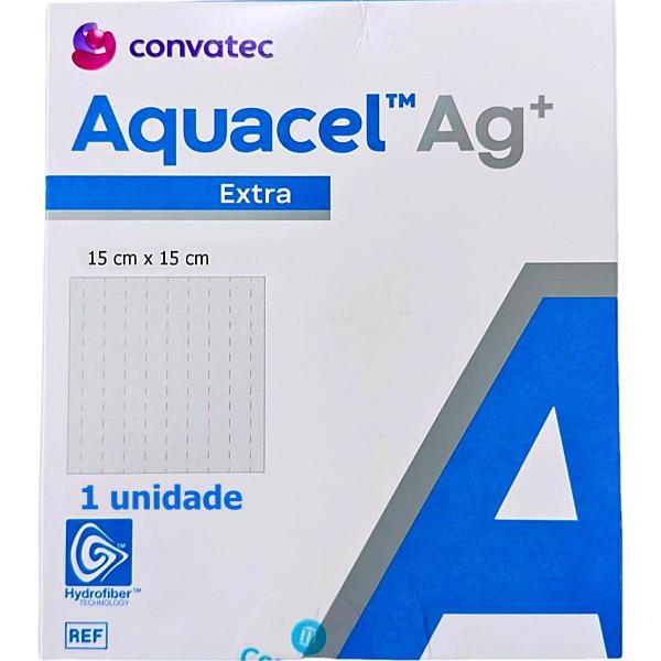 Imagem de Curativo Aquacel Ag+ Extra Convatec 413568 - 15cm x 15cm - unidade