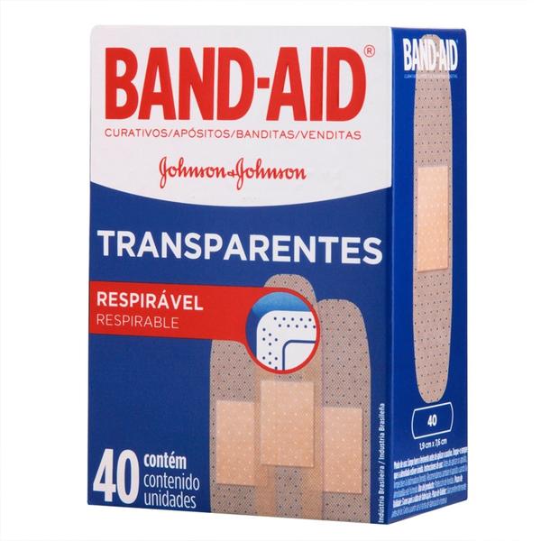 Imagem de Curativo Band-Aid Transparente 40 Unidades