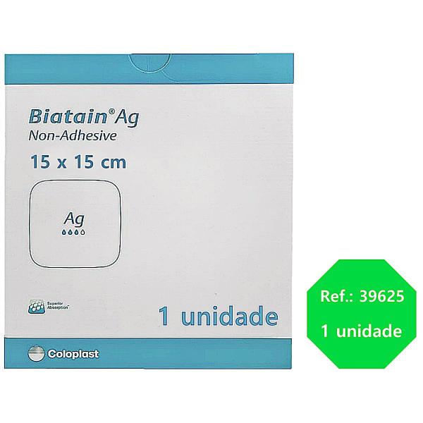 Imagem de Curativo Biatain AG Coloplast 39625 - Não Adesivo - 15x15cm - unidade