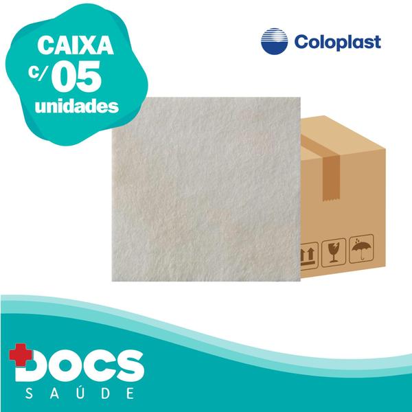 Imagem de Curativo Biatain Alginato Cálcio 10x10 Coloplast 3710 KIT 05 unidades