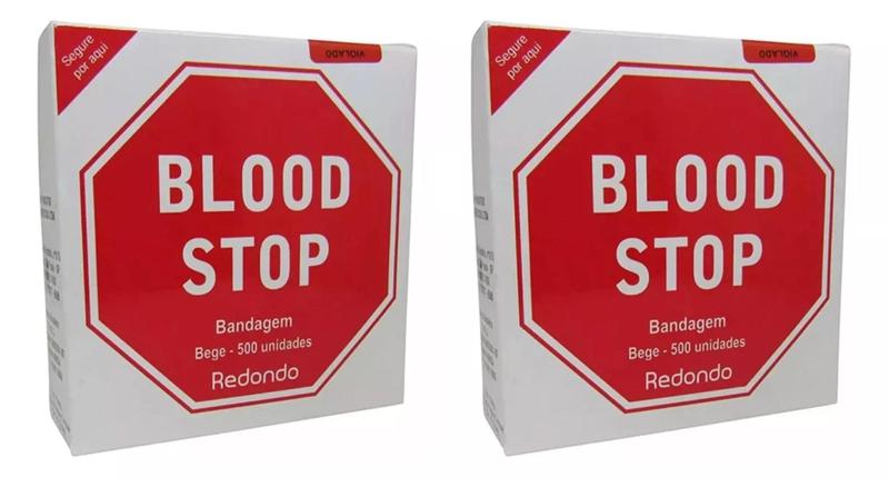 Imagem de Curativo Blood Stop Redondo Pacote Com 1000 Unidades