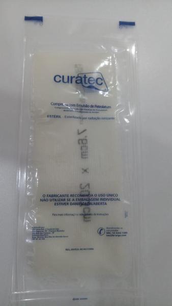 Imagem de Curativo com petrolatum 7,6 x 20 cm com 3 unidades - CURATEC