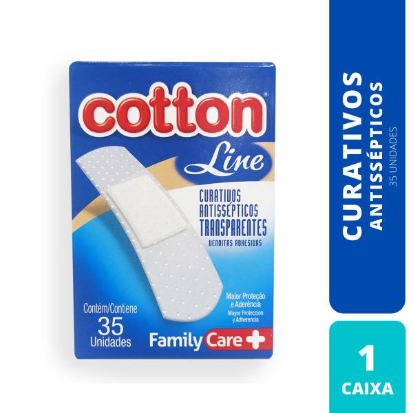 Imagem de Curativo Cotton Line Com 35 Un Transparente