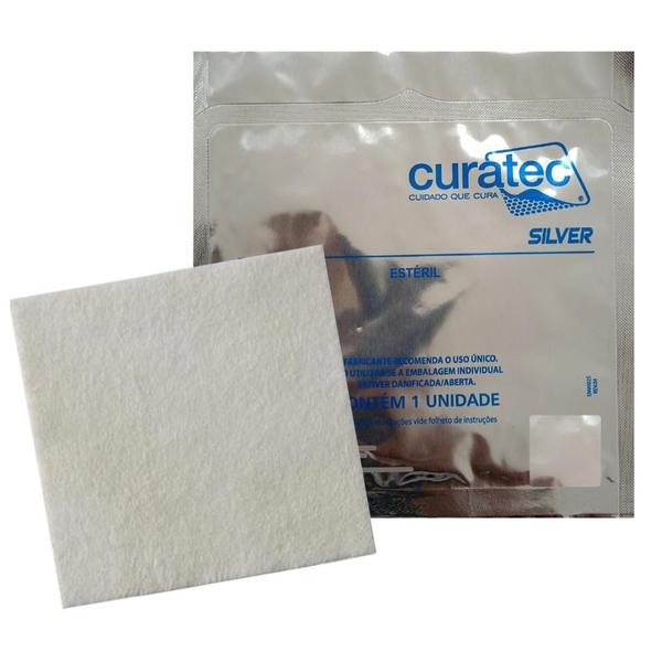 Imagem de Curativo Curatec Silver IV Alginato De Cálcio E Prata 10 cm x 10 cm