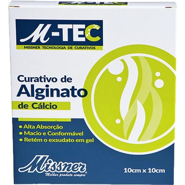 Imagem de Curativo de Alginato de Cálcio e Prata (Ag) M-TEC 10cm x 10cm (UNIDADE)