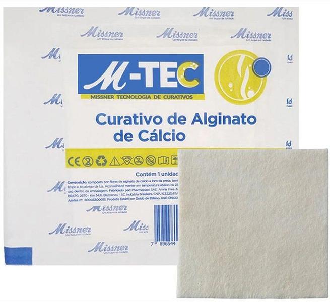 Imagem de Curativo de Alginato de Cálcio M-Tec 10cm x 10cm Caixa C/ 10 Unidades - Missner