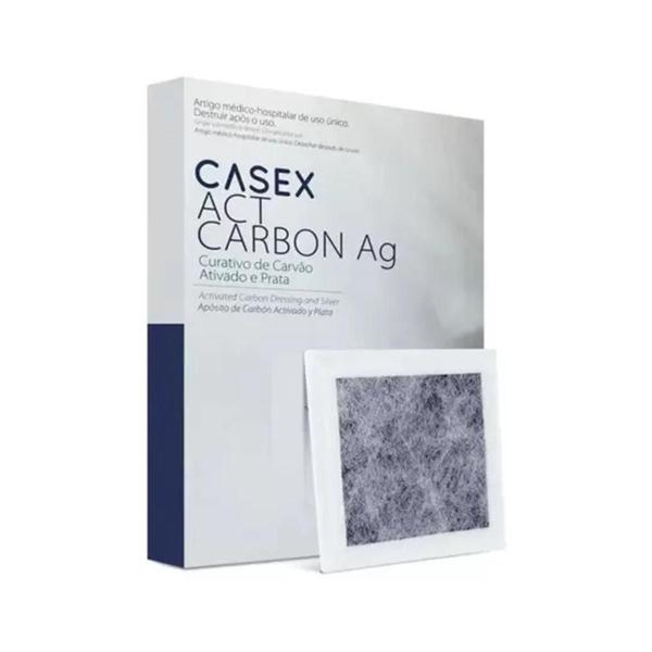Curativo De Carvão Ativado E Prata 10,5X10,5 Act Carbon 10Un - Casex Imagem de Curativo De Carvão Ativado E Prata 10,5X10,5 Act Carbon 10Un