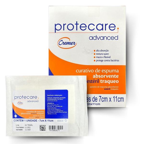 Imagem de Curativo de Traqueo Advanced Protecare 07cm x 11cm 584417 10 Unidades Cremer 