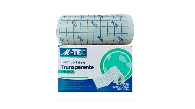 Imagem de Curativo Filme 10cmx10m Protetor de Pele Transparente Rolo Adesivo - Missner