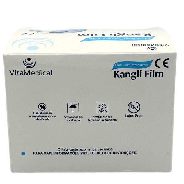 Imagem de Curativo Filme Transparente Kangli Film Rolo Vitamedical Para Tatuagem 10cm x 10cm