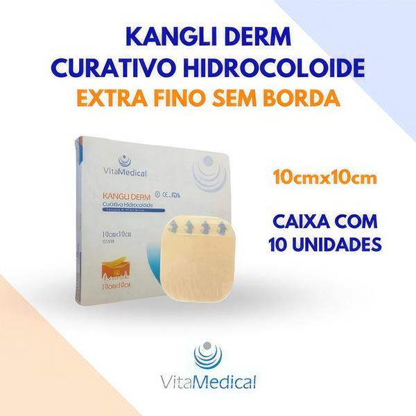 Imagem de Curativo Hidrocoloide Extrafino Kangli Derm Cx/10 Unid. 10x10cm Vitamedical