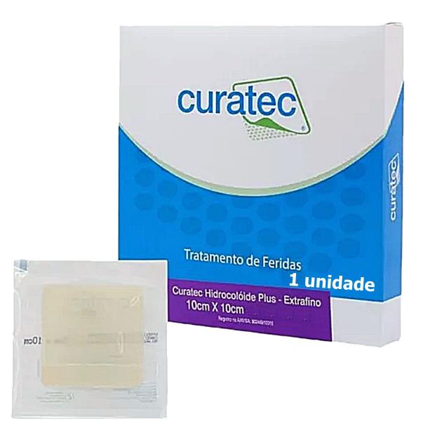 Imagem de Curativo Hidrocolóide Plus Curatec Extra Fino - 10x10cm - unidade