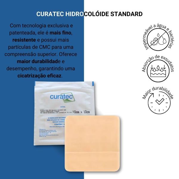 Imagem de Curativo Hidrocoloide Standard 10cm x 10cm 1 Un K501010 Curatec