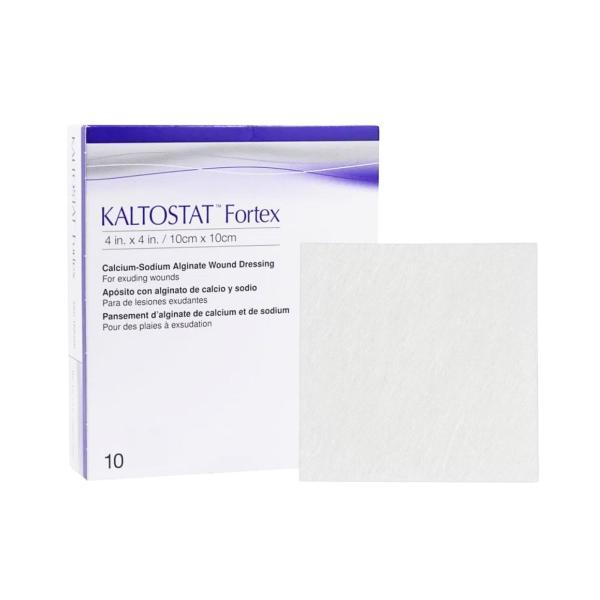 Imagem de Curativo kaltostat fortex 10 x 10 cm (c/10 unds) 168356 - convatec