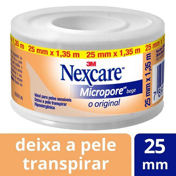 Imagem de Curativo Nexcare Micropore 25MM X 1,35M Bege