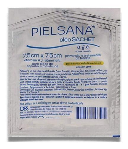 Imagem de Curativo Pielsana Gaze Rayon Embebida Em Óleo 7,5cm x 7,5cm 5 Unidades DBS 