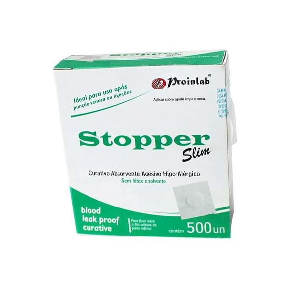 Curativo Pós Coleta Branco (STOPPER) - Caixa com 500 Unidades - Proinlab Imagem de Curativo Pós Coleta Branco (STOPPER) - Caixa com 500 Unidades