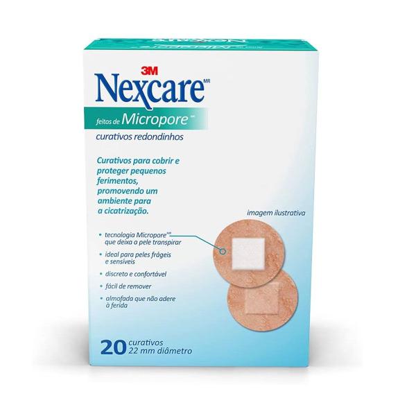 Imagem de Curativo Redondo Micropore 20 Unidades Nexcare