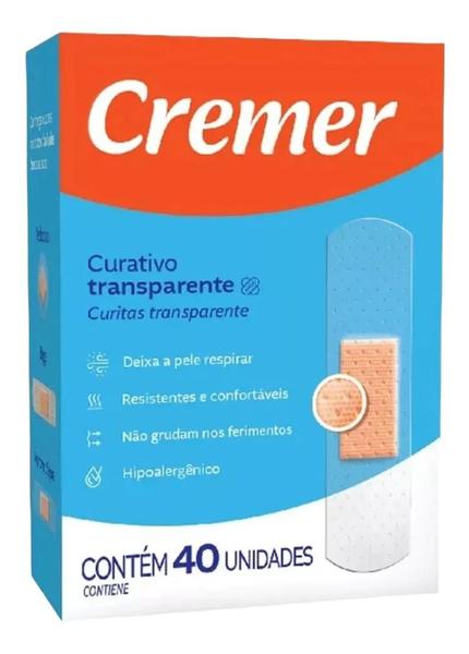 Imagem de Curativo Transparente Com 40 Unidades Cremer KIT C/3 UN