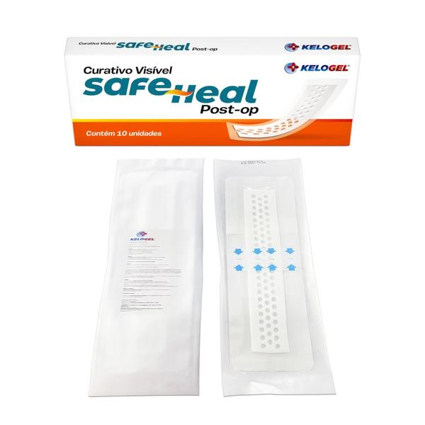 Imagem de CURATIVO VISÍVEL SAFE HEAL POST-OP 10x30 (5x25) 5UN KELOGEL