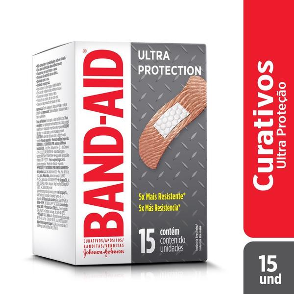 Curativos Band Aid Ultra Protection 15 Unidades - BAND-AID Imagem de Curativos Band Aid Ultra Protection 15 Unidades
