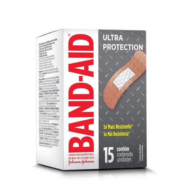 Curativos Band Aid Ultra Protection 15 Unidades - BAND-AID Imagem de Curativos Band Aid Ultra Protection 15 Unidades
