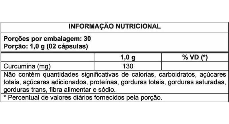 Imagem de Cúrcu 95% Curcu 60 Capsulas de 500mg Nataly