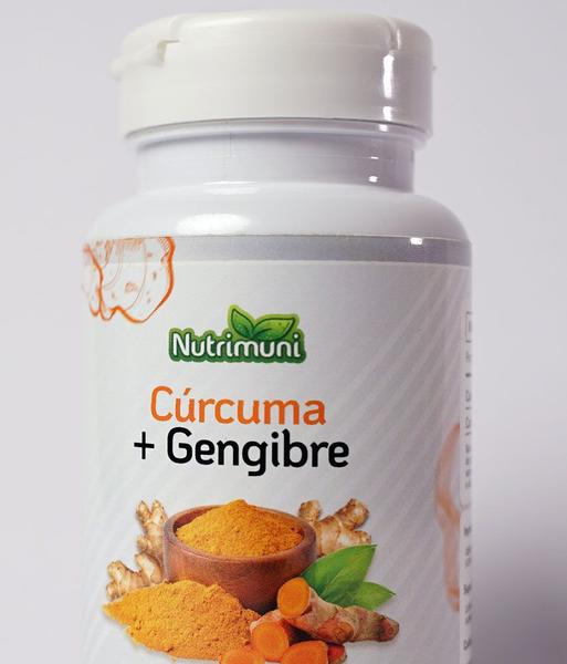 Imagem de Curcum Longa com Gengibre Premium - 60 Cápsulas de Gelatina 600mg 1 pote