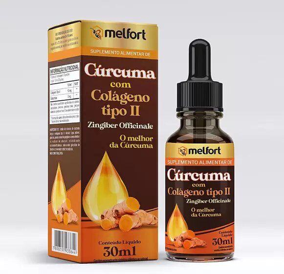 Imagem de Cúrcuma Com Colágeno Tipo 2 Melfort 30ml A