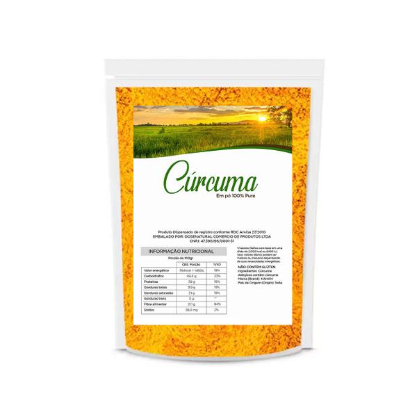 Cúrcuma em pó 100% Pura Kahan índia Importado 1Kg Premium - DoseNatural Imagem de Cúrcuma em pó 100% Pura Kahan índia Importado 1Kg Premium