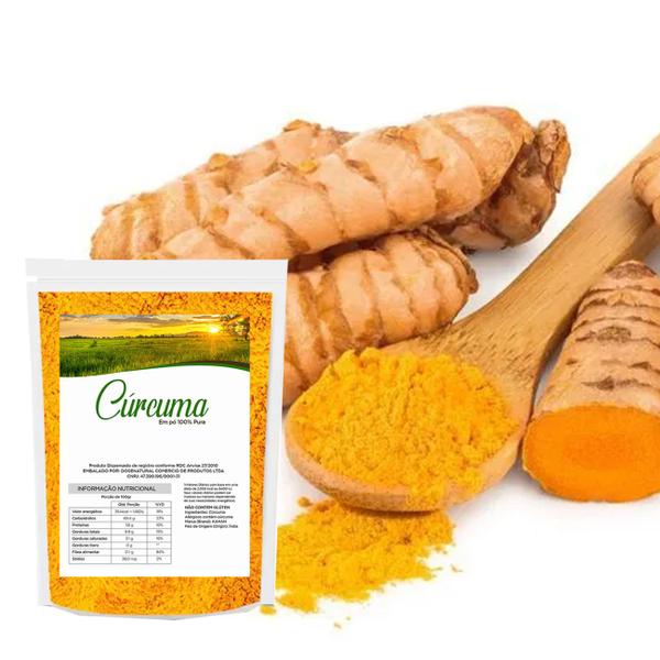 Cúrcuma em pó 100% Pura Kahan índia Importado 1Kg Premium - DoseNatural Imagem de Cúrcuma em pó 100% Pura Kahan índia Importado 1Kg Premium